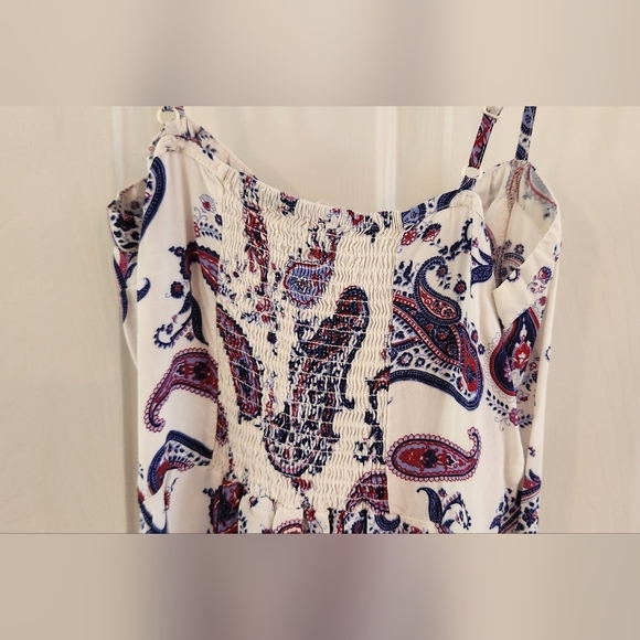 Cotton On XS Paisley Print Purple/Blue Mini Strappy Dress - Picture 8 of 12